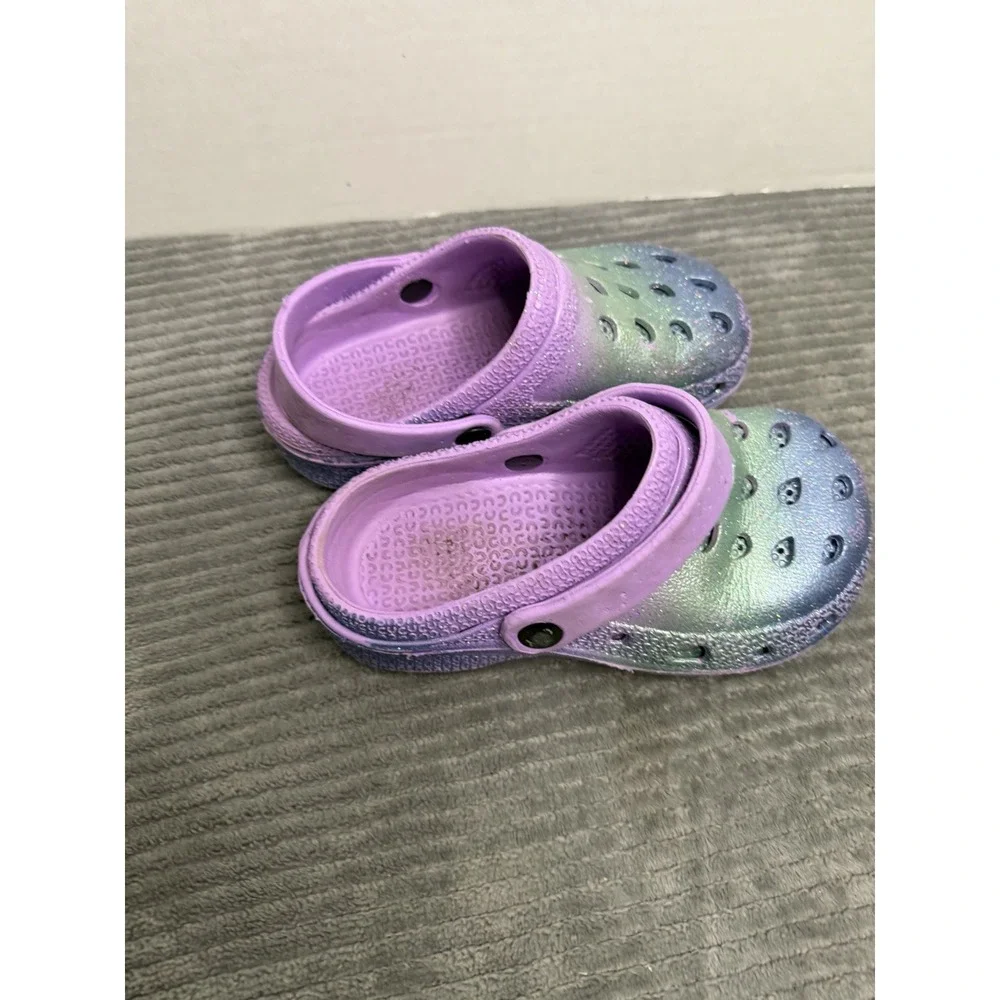 12 C Little Grils Capelli Clogs Purple